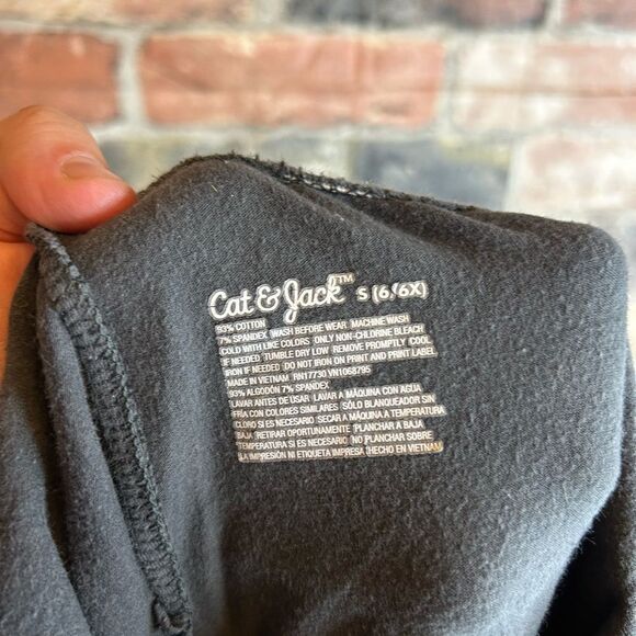 5 for $25🔥Cat & Jack Black Rainbow Print Leggings Girls Size Small (6/6X) - Picture 4 of 5